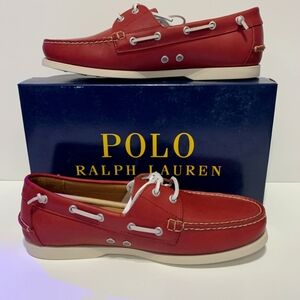 POLO - Men Shoes -- RALPH LAUREN Merton Red Classic - New